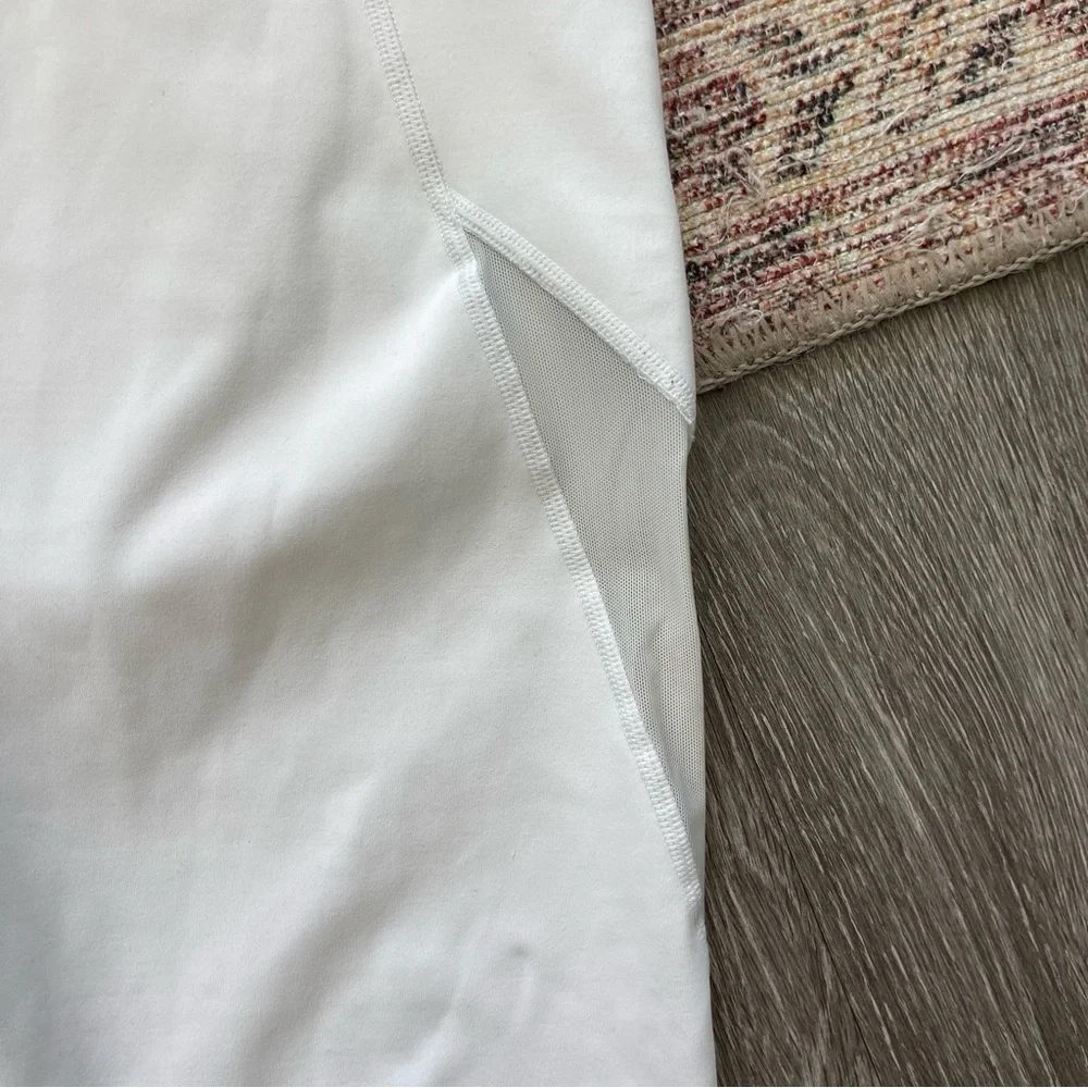 ATHLETA White Leggings Eclipse - Mesh Detail